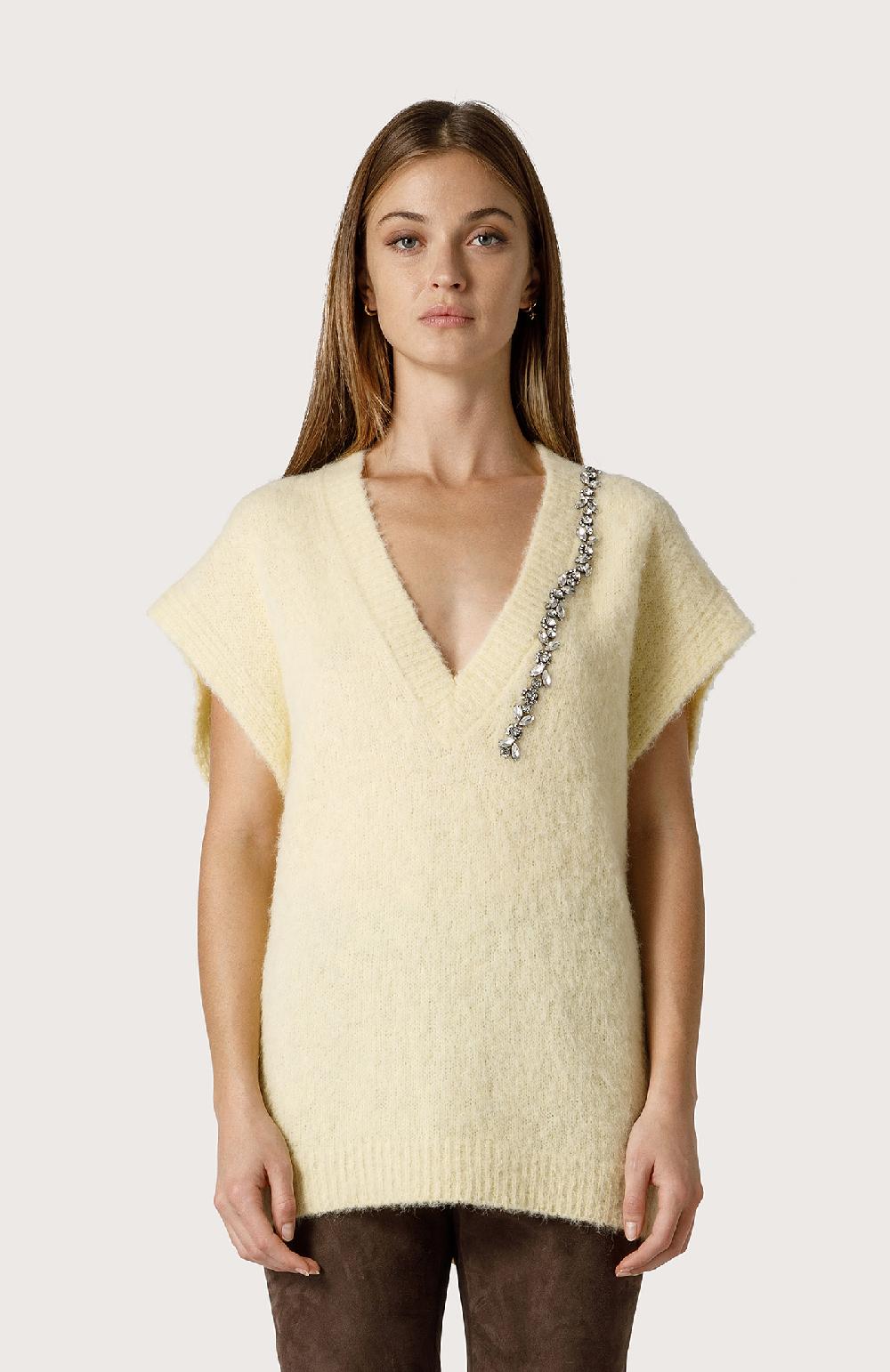 Seventy Gilet Con Cristalli - Col. Giallo