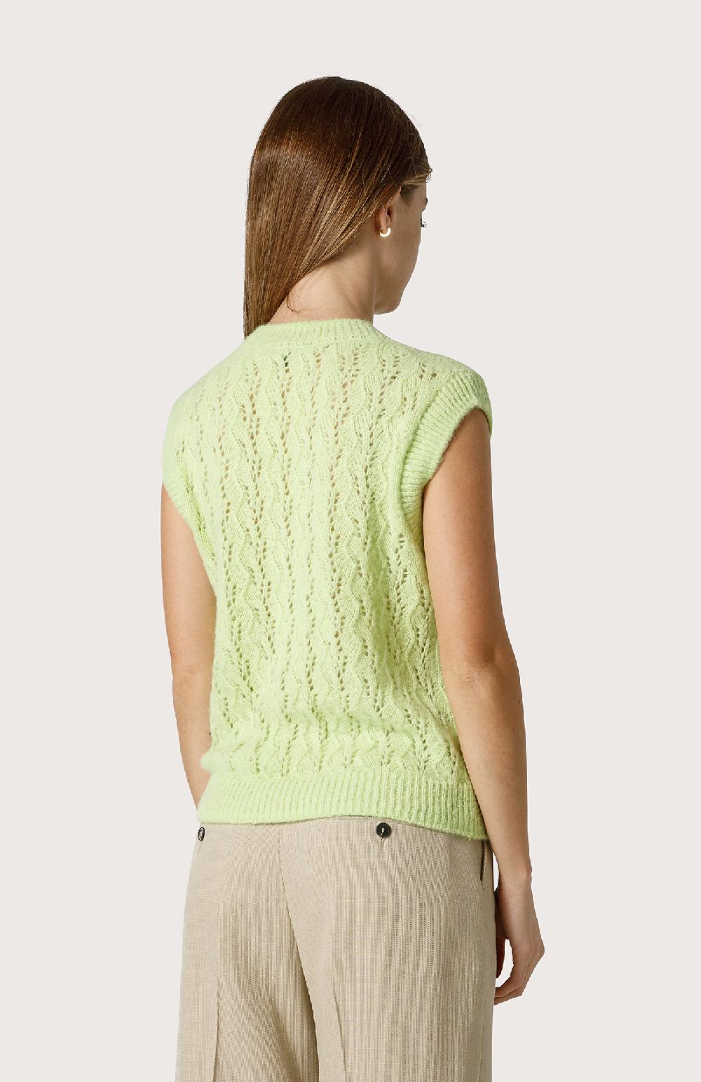 Seventy Gilet In Alpaca Stretch - Col. Giallo