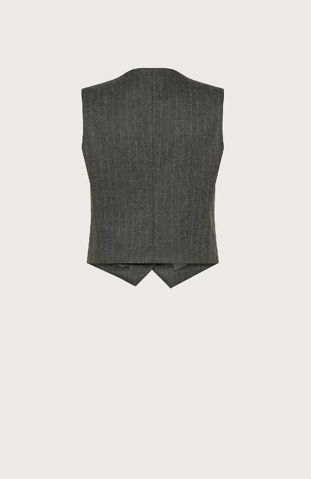 Seventy Gilet Sartoriale Corto Gessato - Col. Grigio