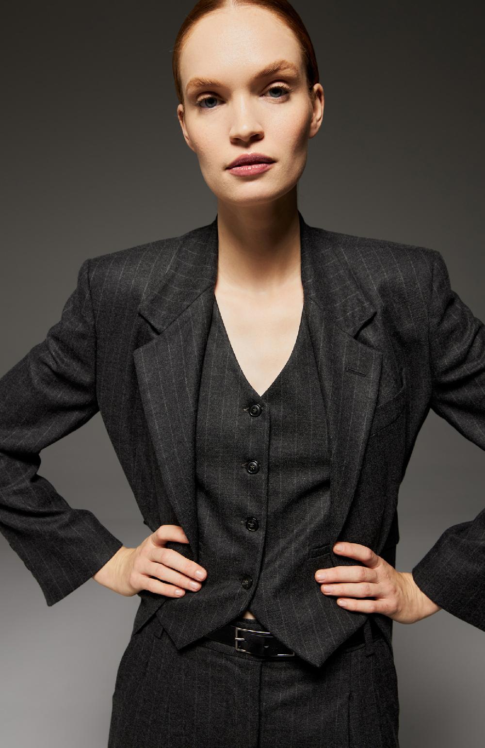 Seventy Gilet Sartoriale Corto Gessato - Col. Grigio