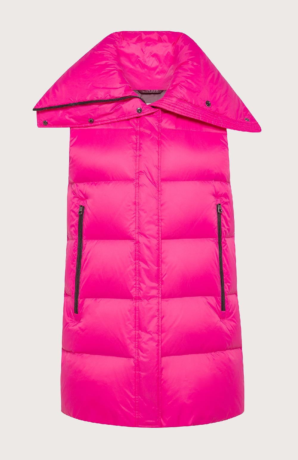 Seventy Gilet Trapuntato Con Collo Alto - Col. Rosa