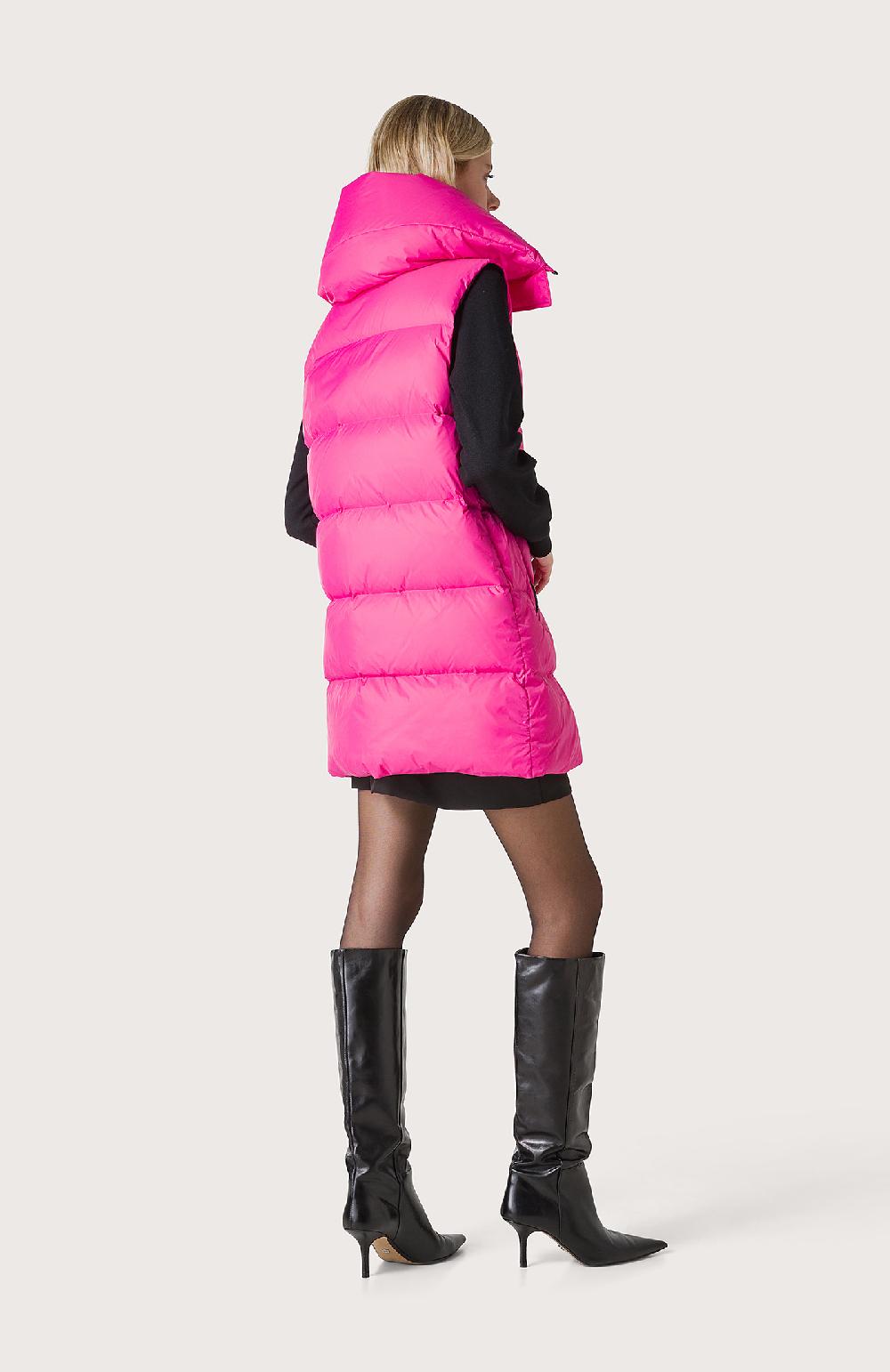Seventy Gilet Trapuntato Con Collo Alto - Col. Rosa