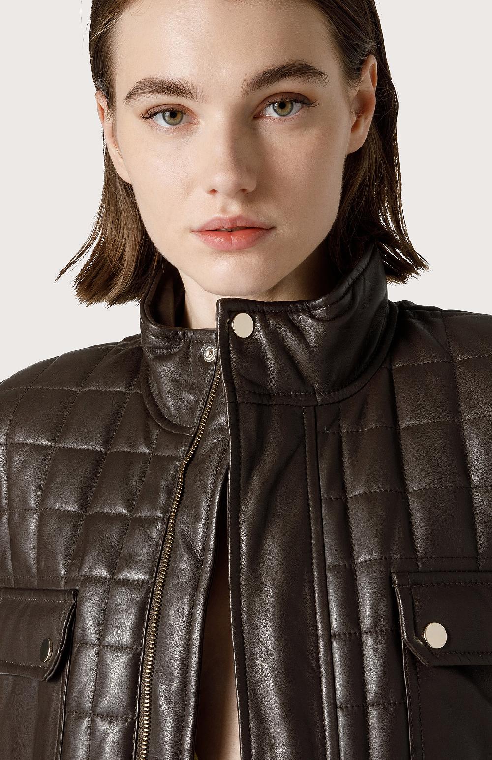 Seventy Gilet Trapuntato In Nappa - Col. Marrone