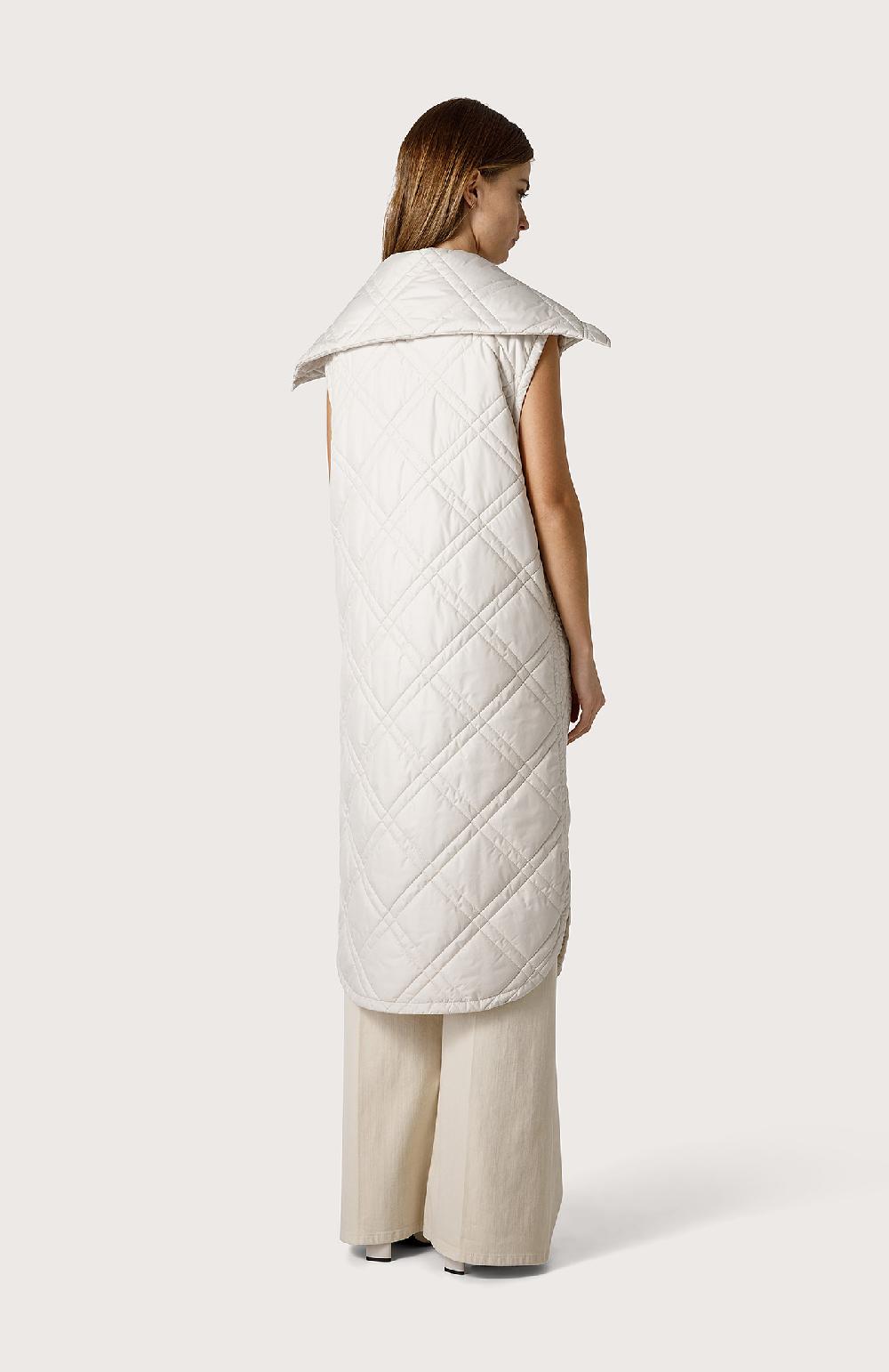 Seventy Gilet Trapuntato Lungo - Col. Bianco