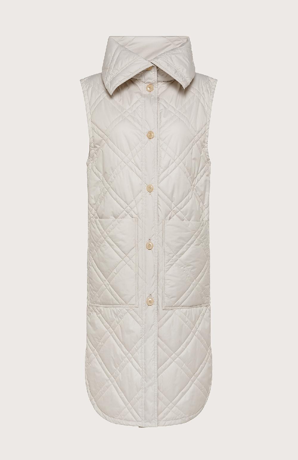 Seventy Gilet trapuntato lungo - Col. Bianco