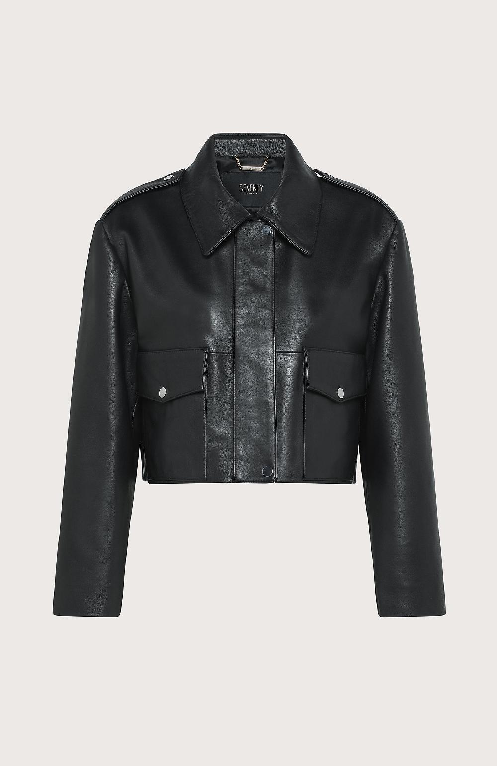 Seventy Giubbino con vita dritta - Col. Nero