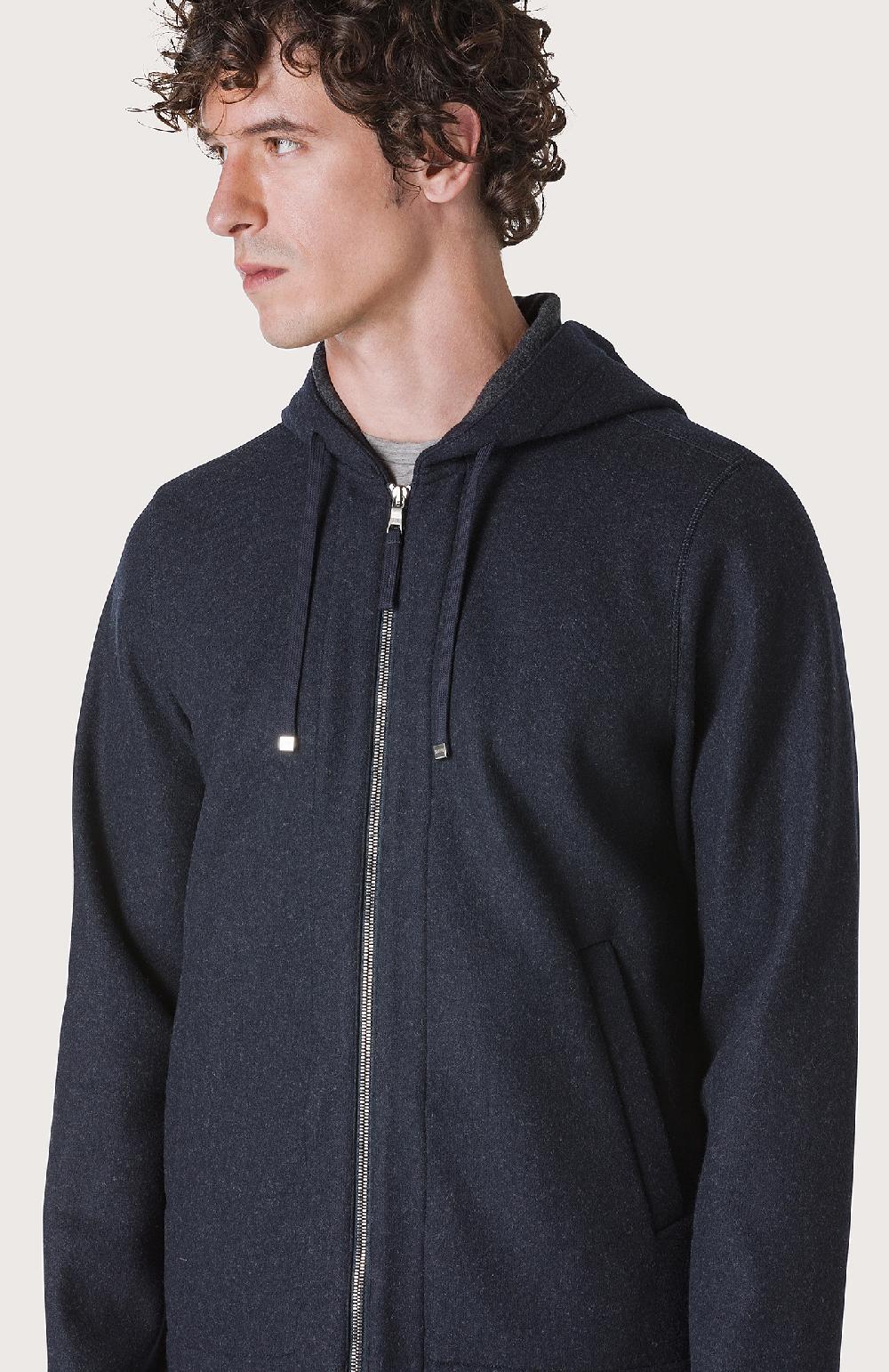 Seventy Giubbino Corto Con Tasca Marsupio - Col. Blu