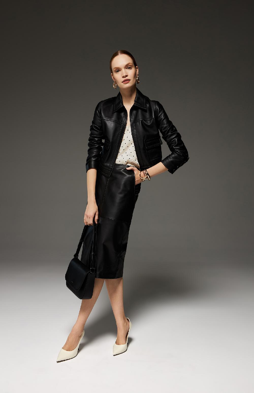 Seventy Giubbino Corto In Nappa Morbida - Col. Nero