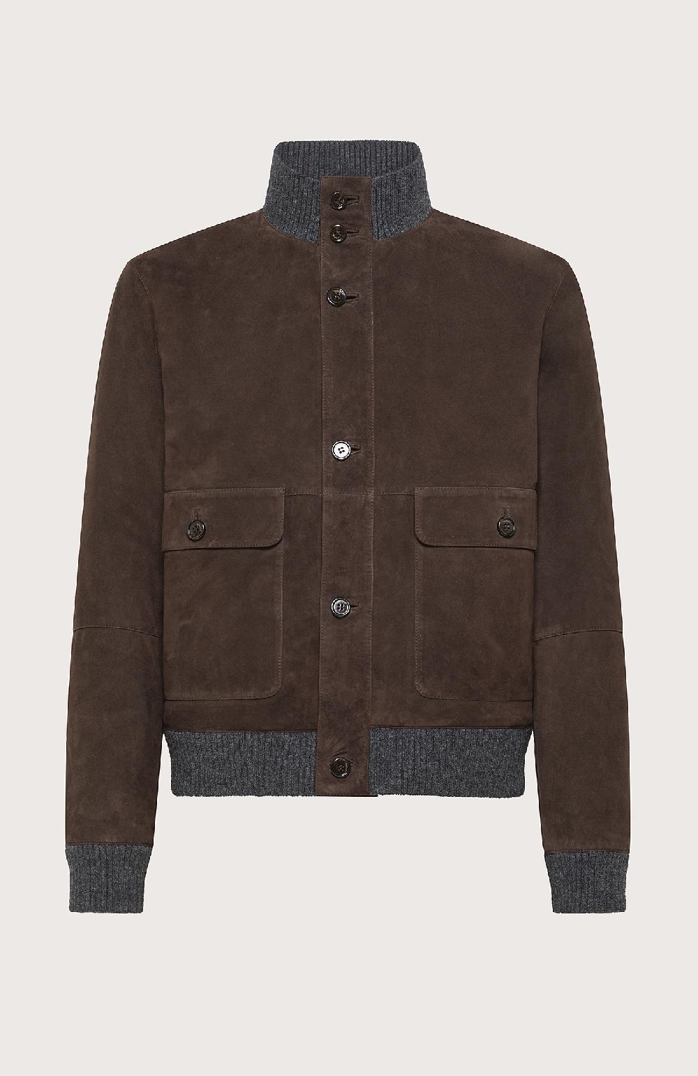 Seventy Giubbino in pelle scamosciata - Col. Marrone