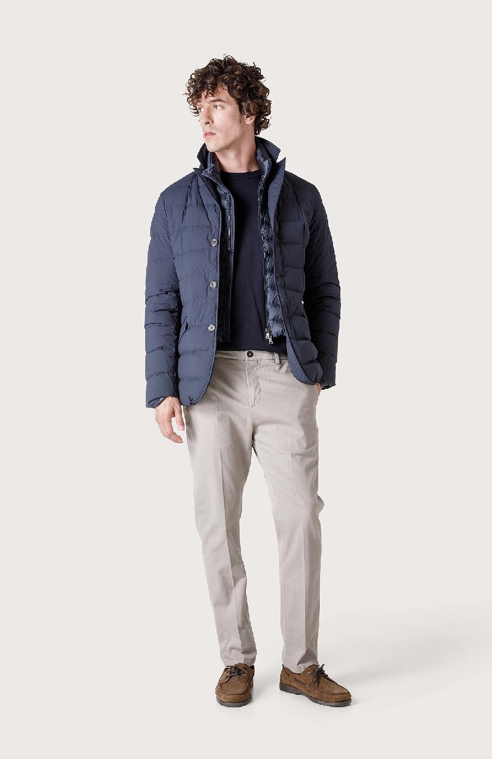 Seventy Giubbotto Imbottito Con Stacchino - Col. Blu