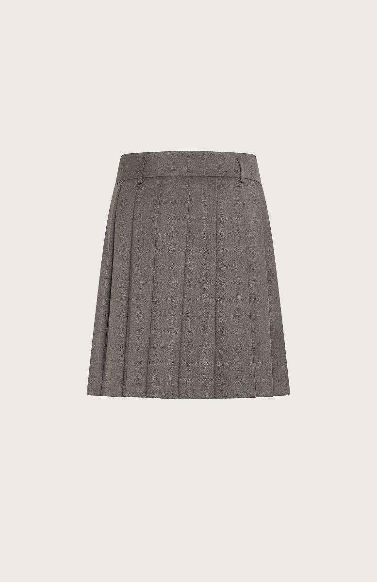 Seventy Gonna Al Ginocchio A Pieghe - Col. Grigio