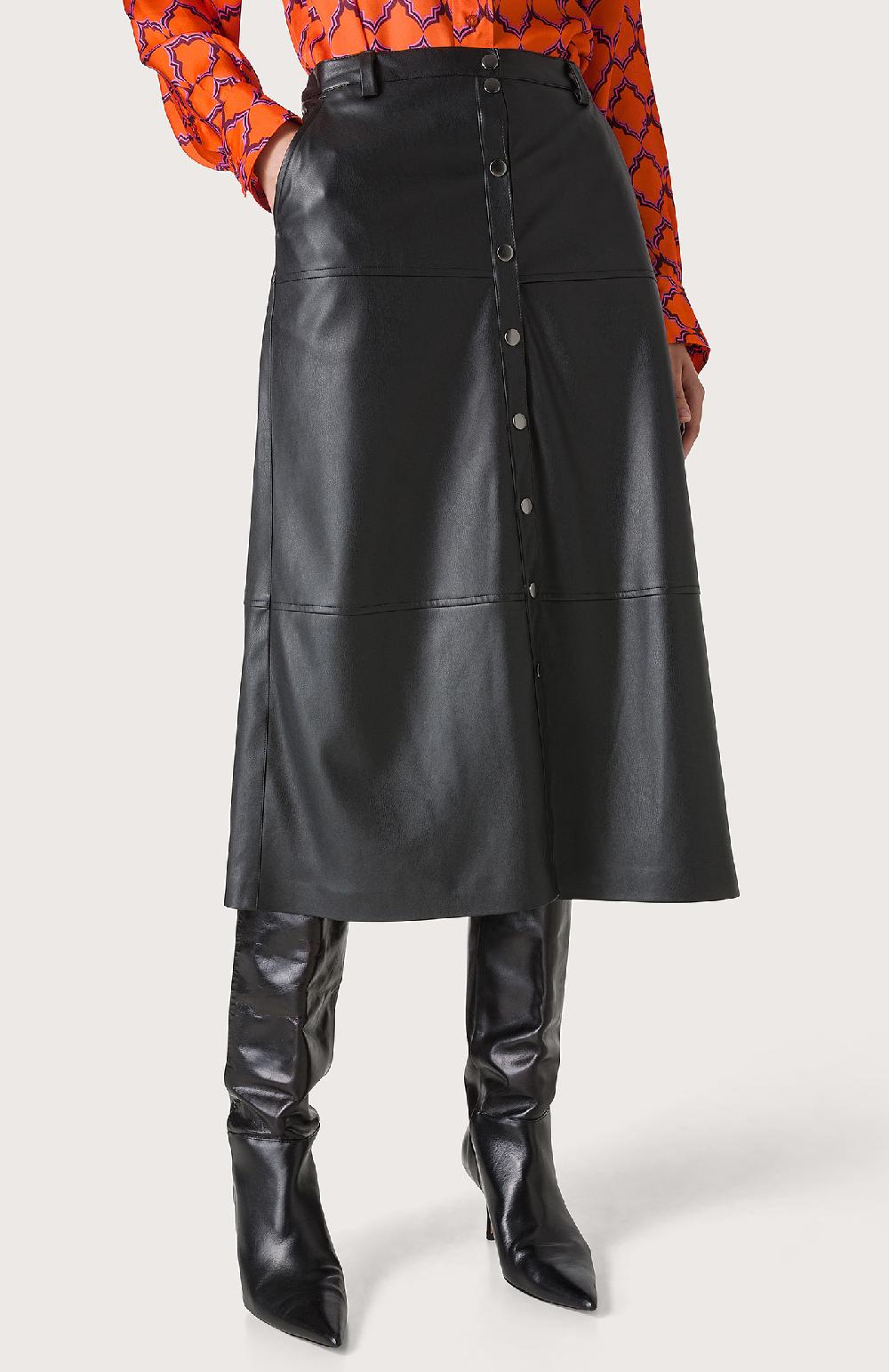 Seventy Gonna Con Abbottonatura Davanti - Col. Nero