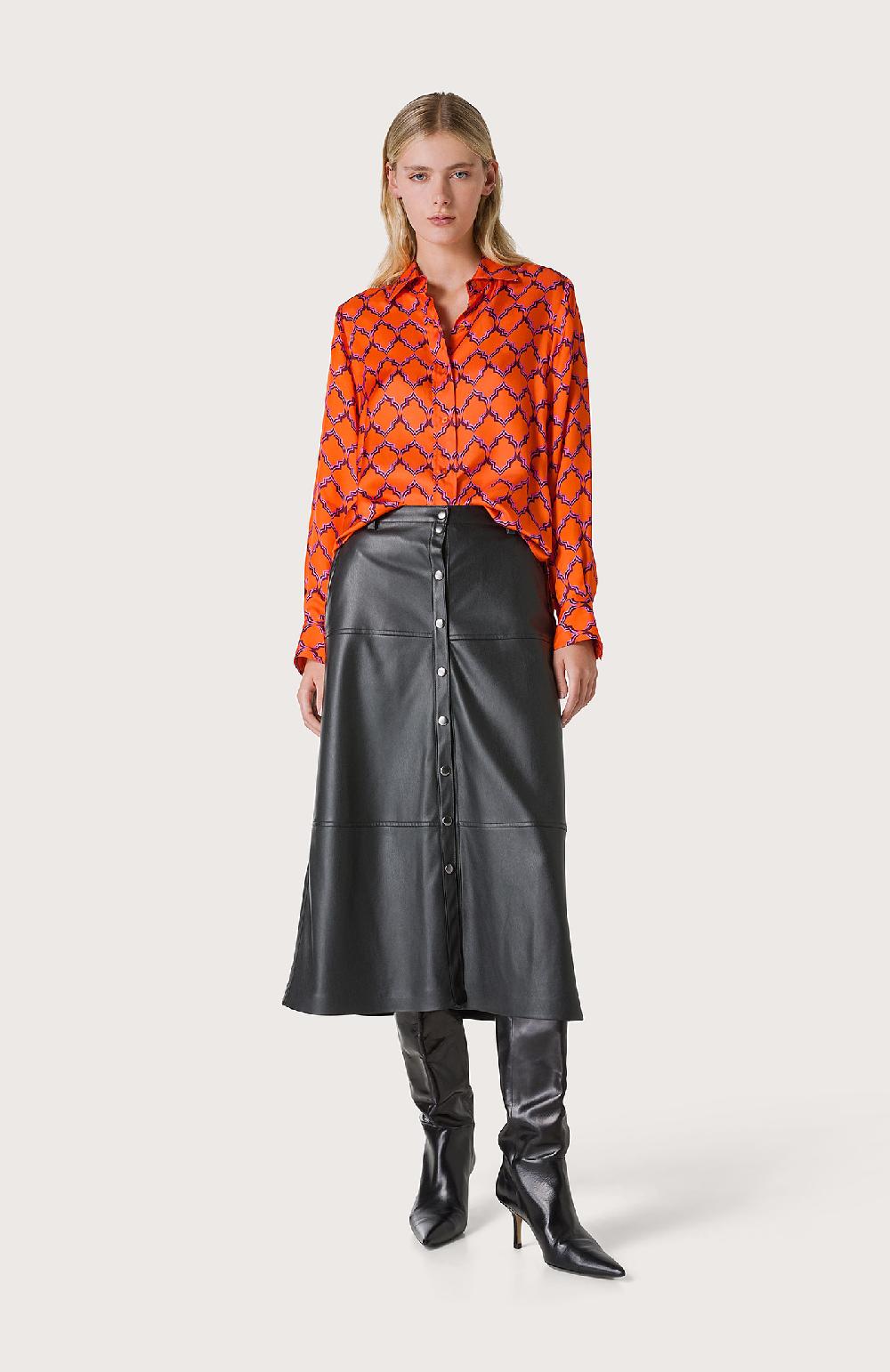 Seventy Gonna con abbottonatura davanti - Col. Nero