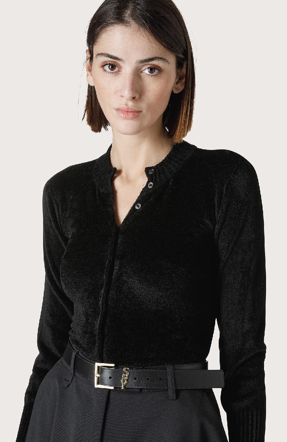 Seventy Gonna Godet A Mezza Ruota - Col. Nero