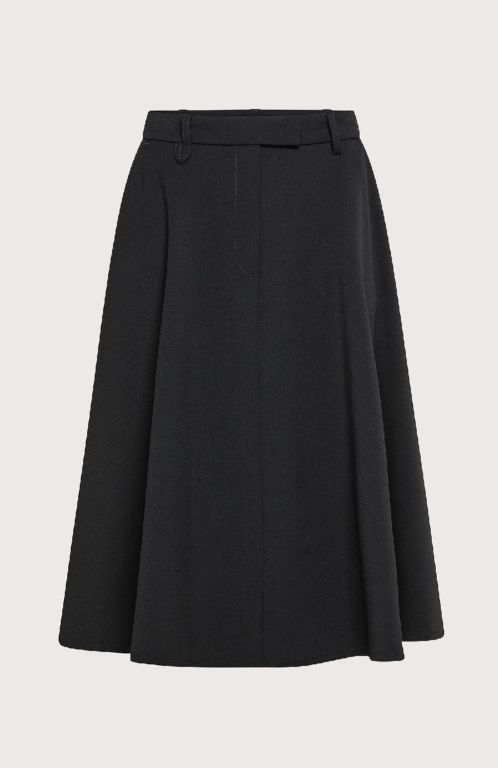 Seventy Gonna godet a mezza ruota - Col. Nero