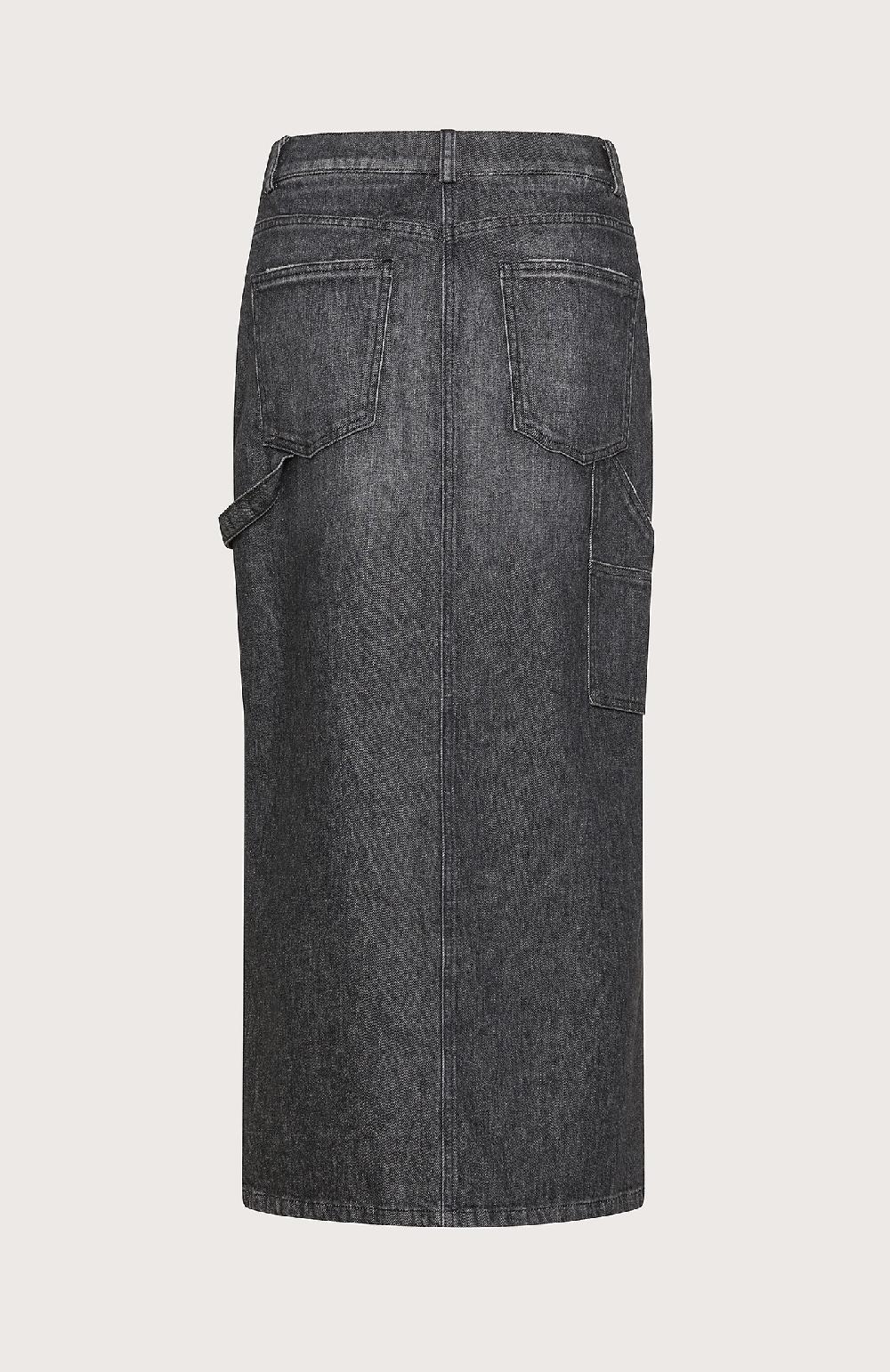 Seventy Gonna Lunga In Denim Washed - Col. Grigio