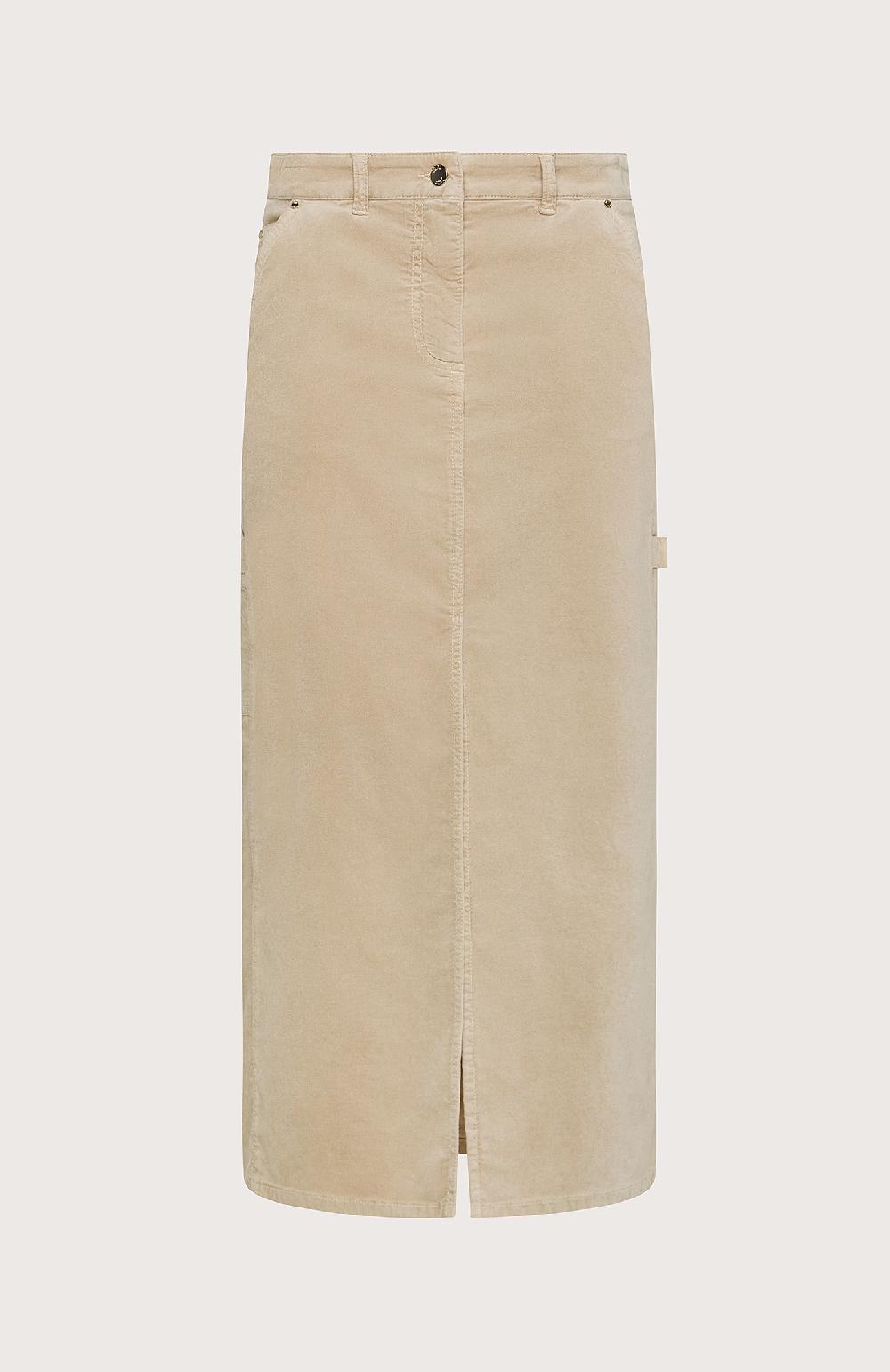 Seventy Gonna lunga in denim washed - Col. Neutro