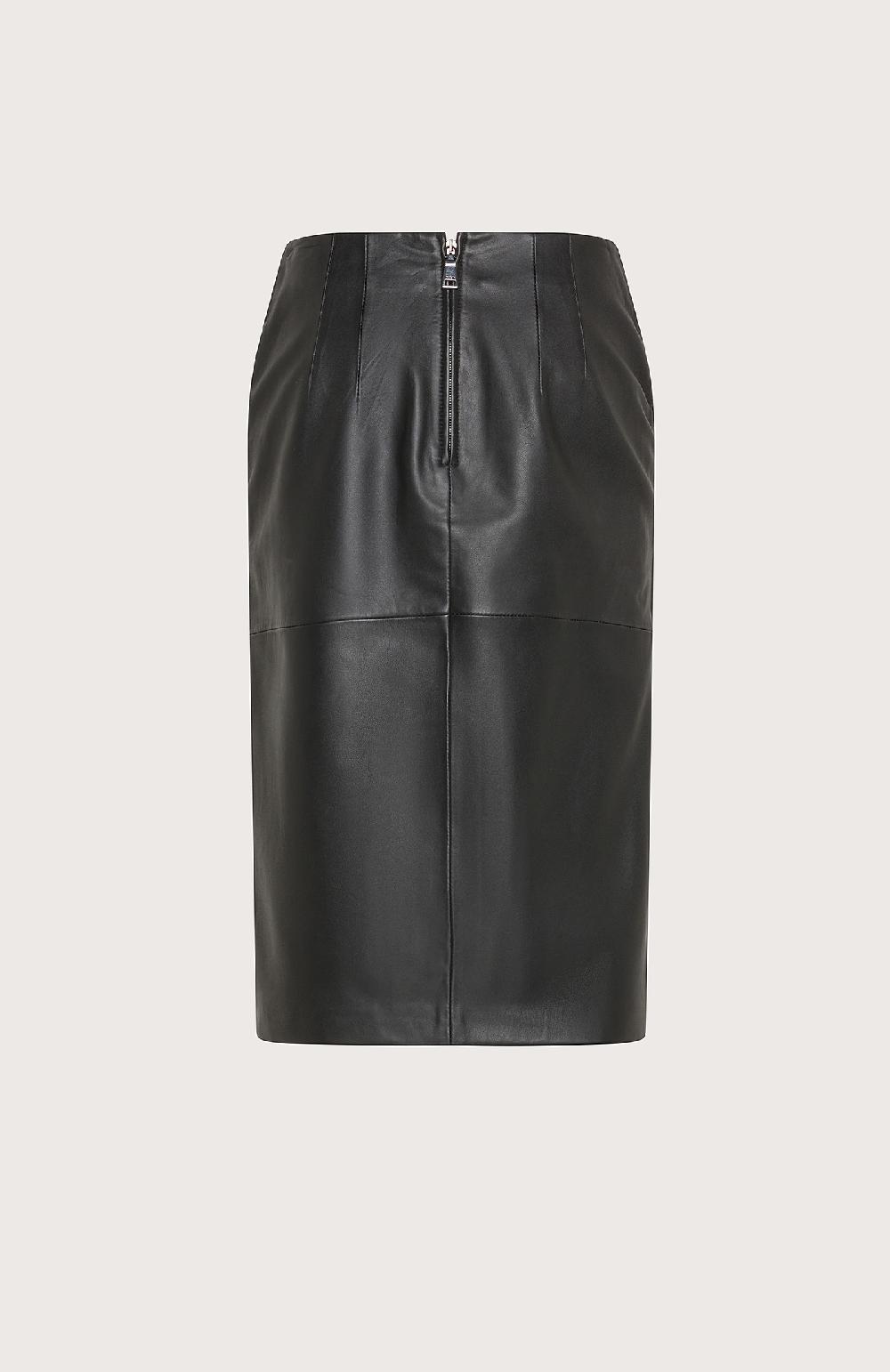 Seventy Gonna Tubino In Nappa Morbida - Col. Nero