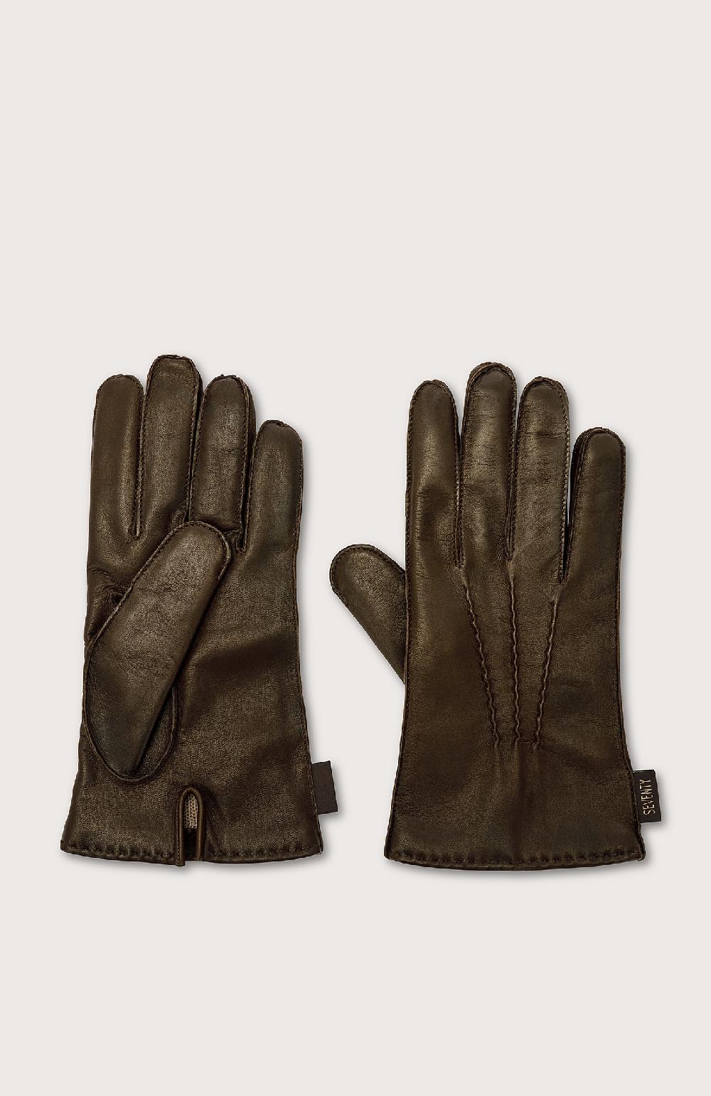 Seventy Guanti in nappa - Col. Marrone