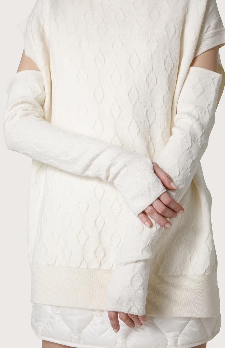 Seventy Guanti Lughi In Lana - Col. Bianco