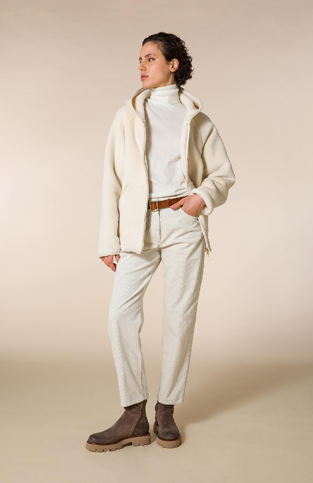 Seventy Jeans Carrot Fit In Velluto - Col. Neutro