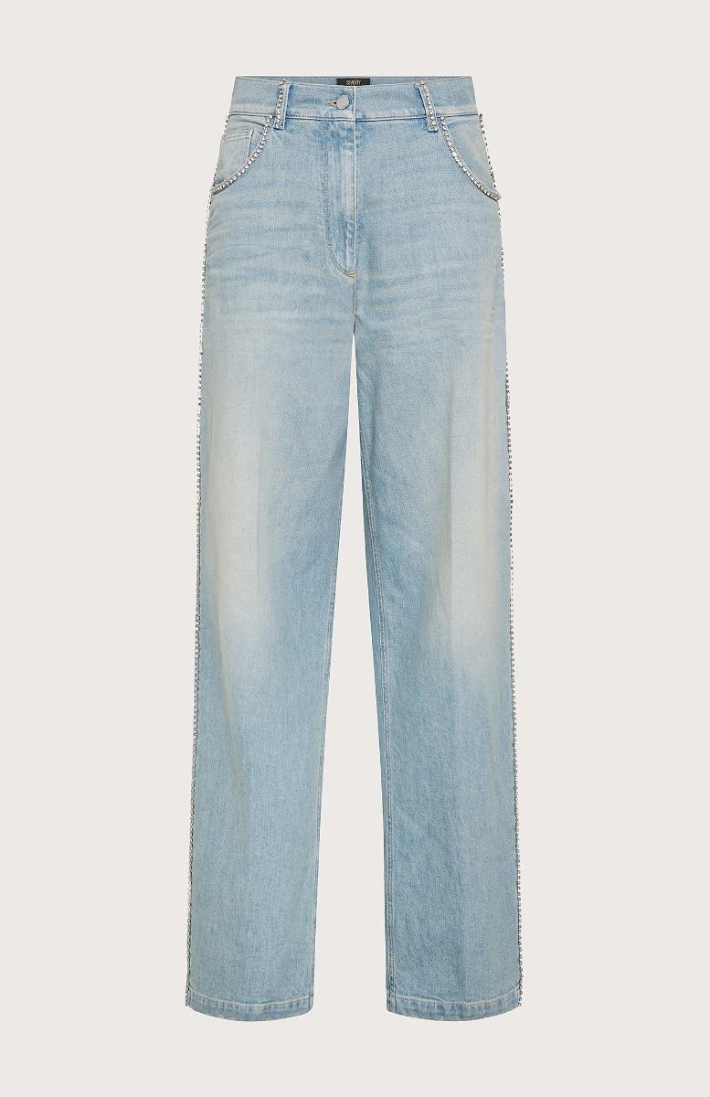 Seventy Jeans denim con ricami strass - Col. Blu