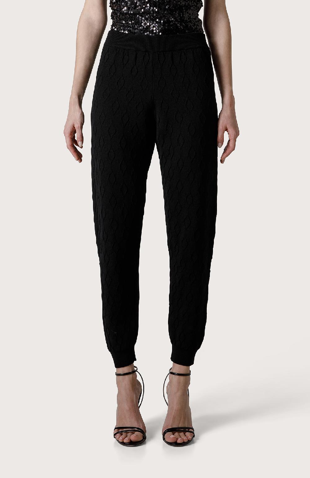 Seventy Jogger In Maglia Jacquard - Col. Nero