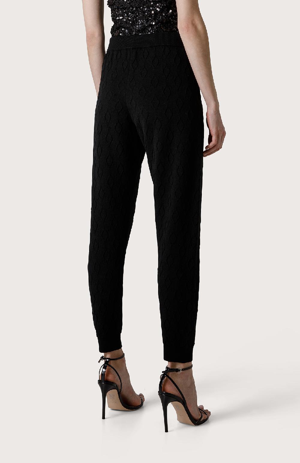 Seventy Jogger In Maglia Jacquard - Col. Nero