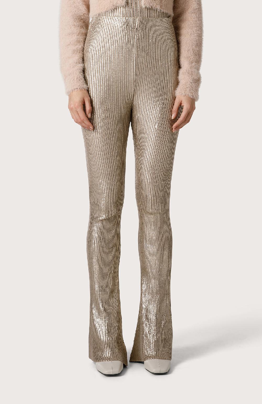 Seventy Legging Flare Laminato - Col. Giallo