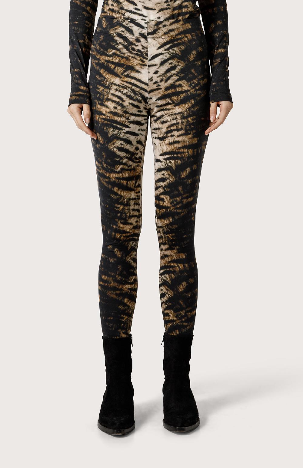 Seventy Legging In Jersey Animalier - Col. Neutro