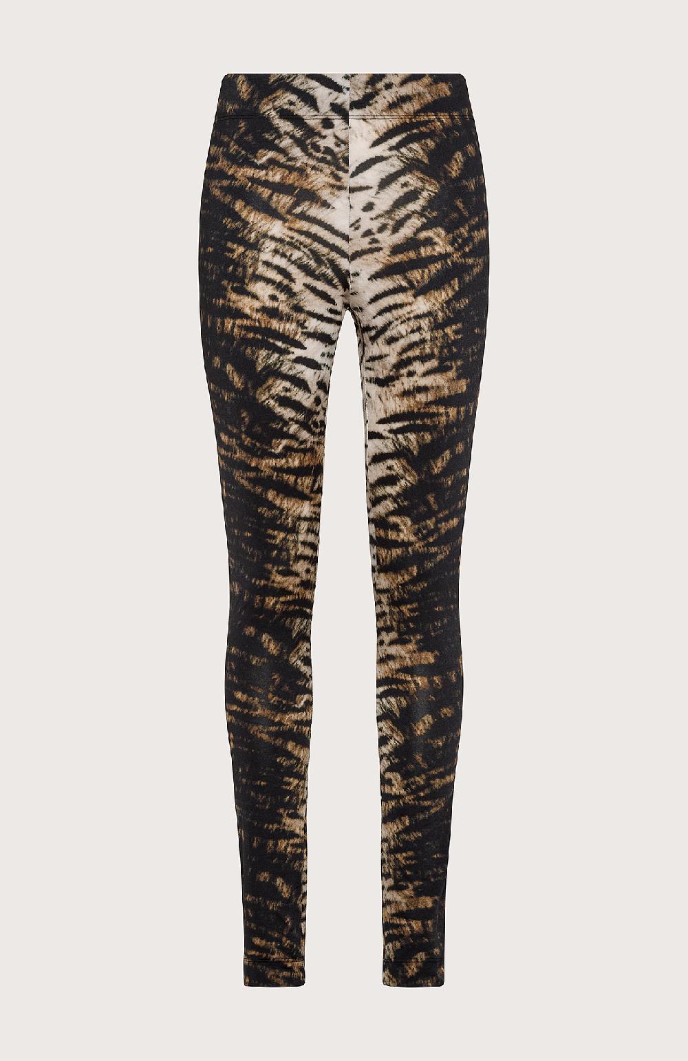 Seventy Legging In Jersey Animalier - Col. Neutro