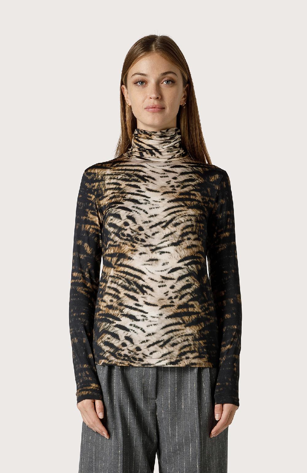 Seventy Lupetto In Jersey Animalier - Col. Neutro
