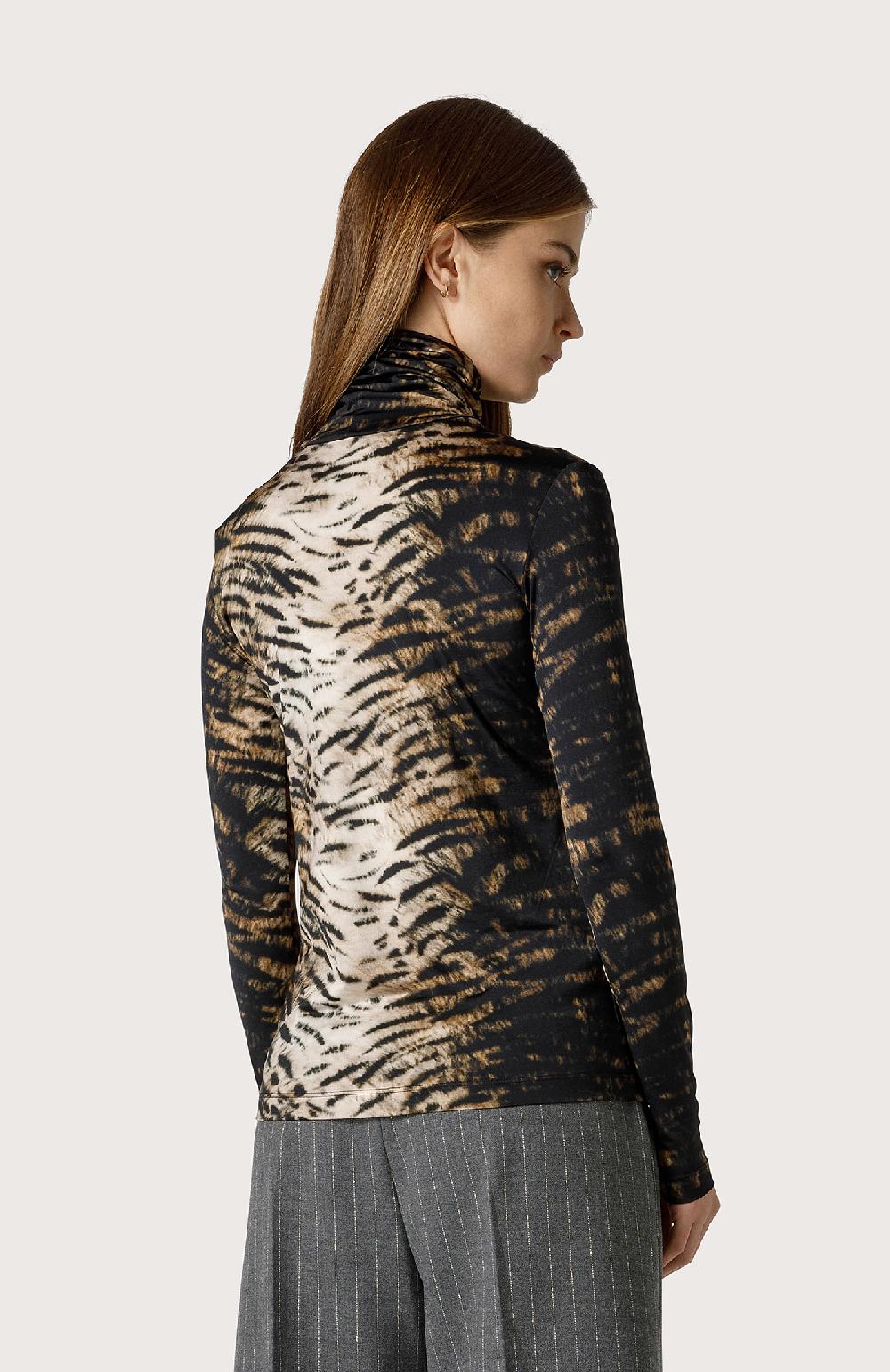 Seventy Lupetto In Jersey Animalier - Col. Neutro