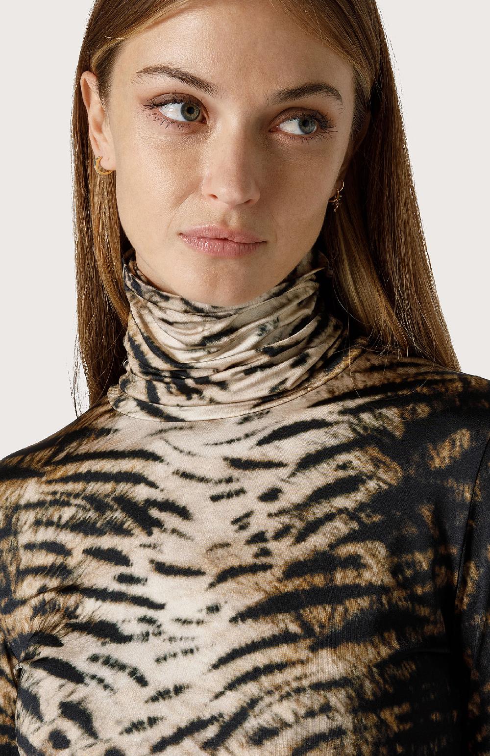 Seventy Lupetto In Jersey Animalier - Col. Neutro