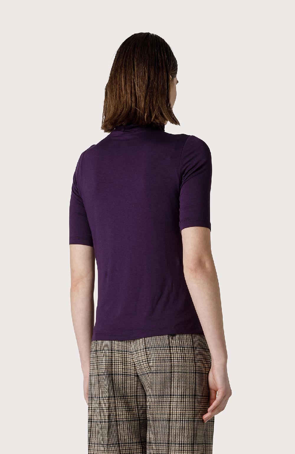 Seventy Lupetto In Jersey Manica Corta - Col. Viola