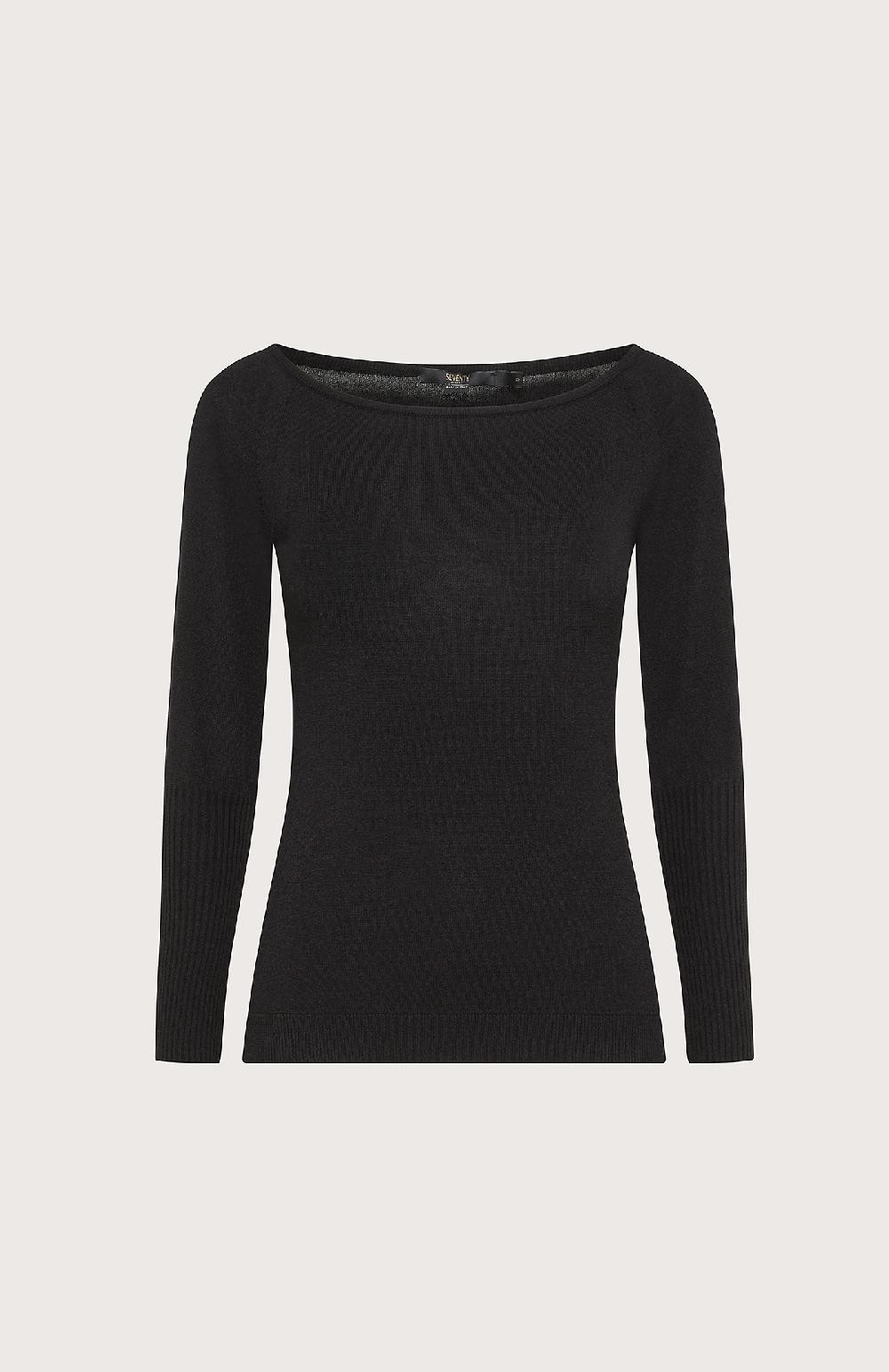 Seventy Maglia a collo largo - Col. Nero