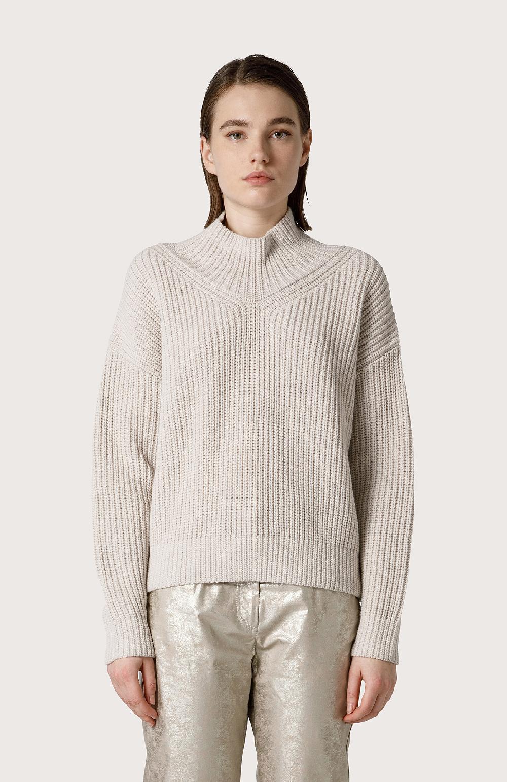 Seventy Maglia A Lupetto In Misto Lana - Col. Bianco