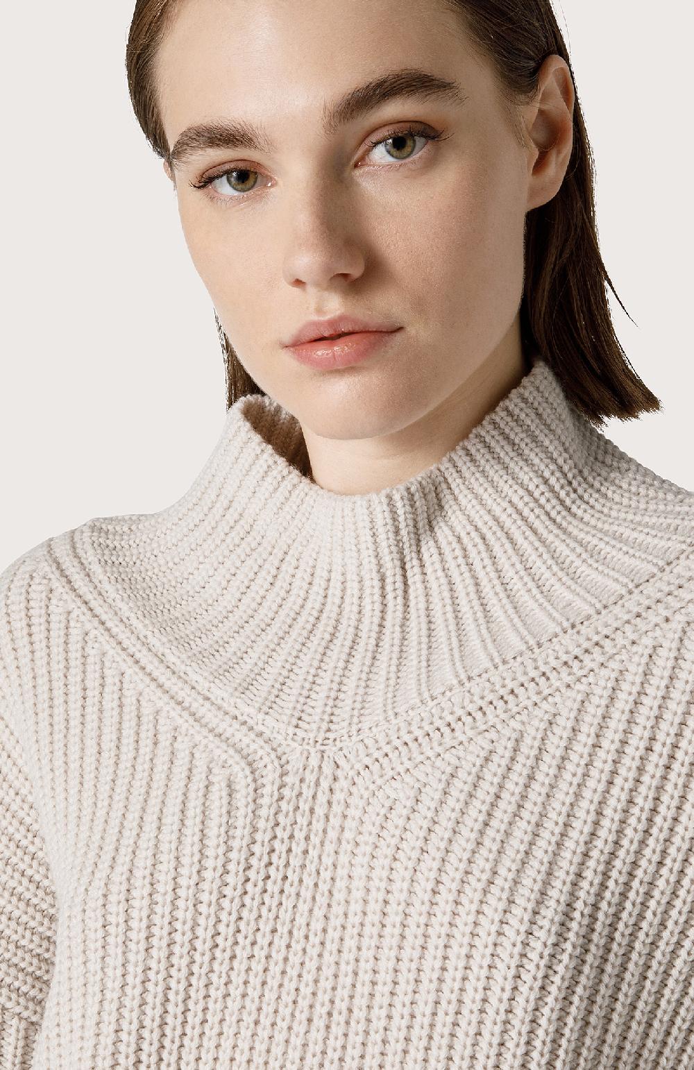 Seventy Maglia A Lupetto In Misto Lana - Col. Bianco