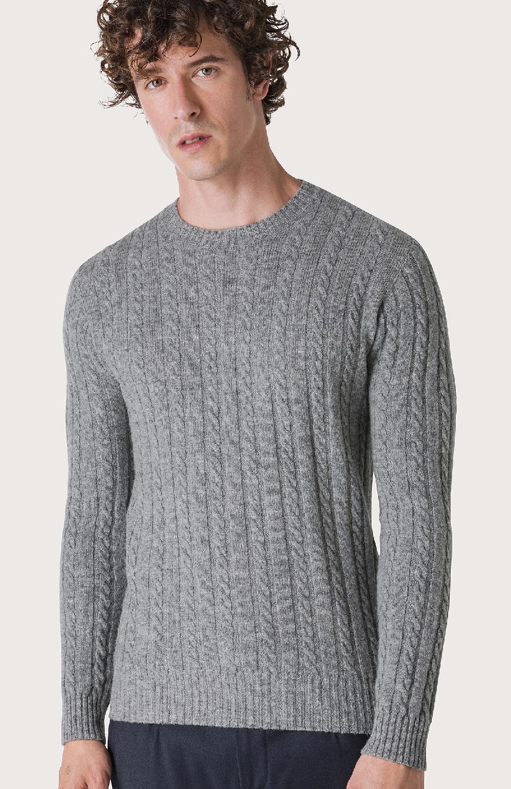 Seventy Maglia A Trecce E Coste - Col. Grigio