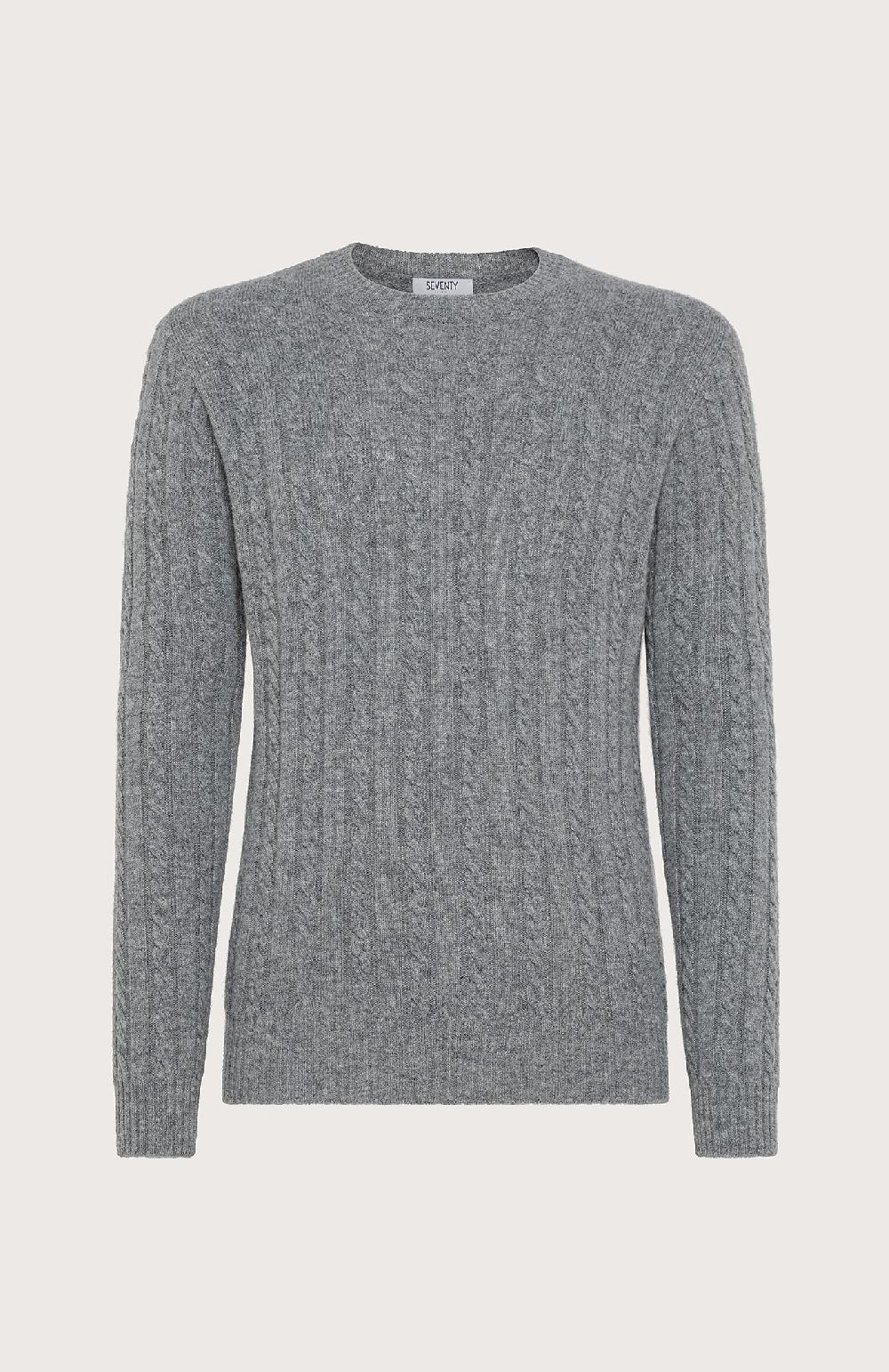 Seventy Maglia a trecce e coste - Col. Grigio