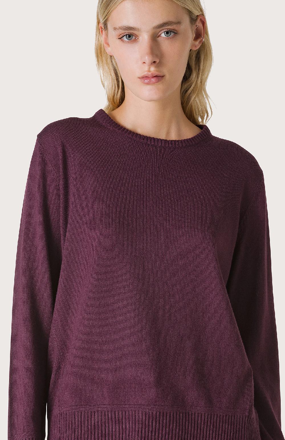 Seventy Maglia Con Coste - Col. Rosso