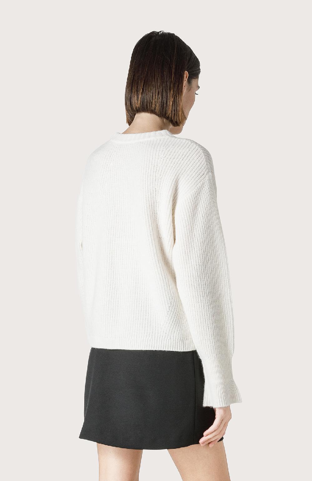 Seventy Maglia Con Righe In Lurex - Col. Bianco