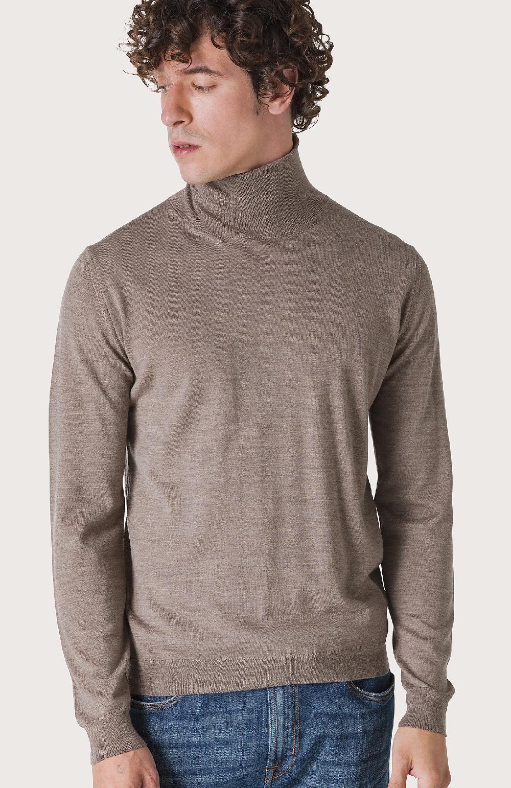 Seventy Maglia Dolcevita In Rasato - Col. Marrone