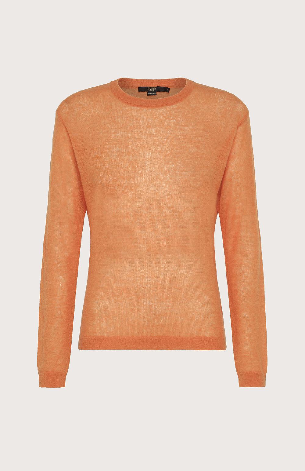 Seventy Maglia girocollo con alpaca - Col. Arancione