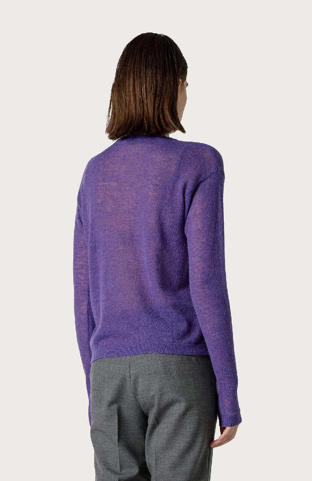 Seventy Maglia Girocollo Con Alpaca - Col. Viola