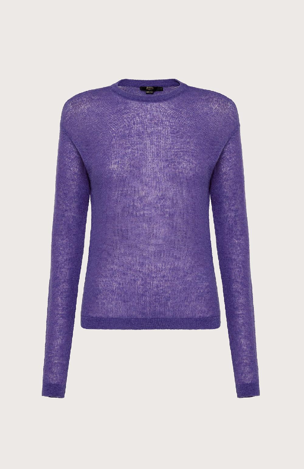 Seventy Maglia girocollo con alpaca - Col. Viola