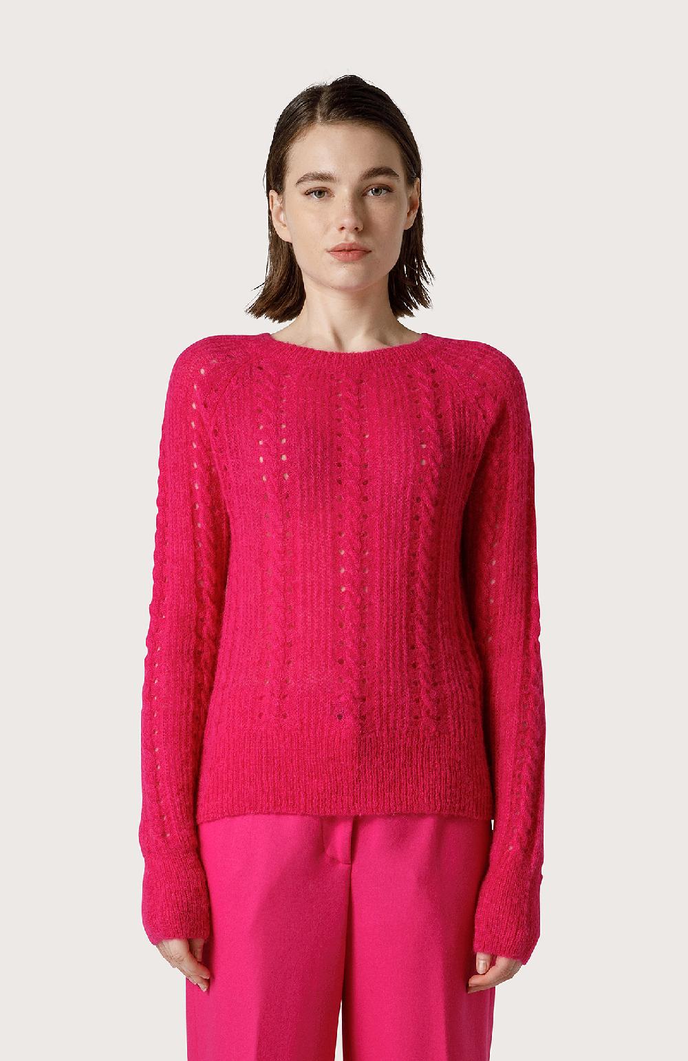 Seventy Maglia Girocollo Con Mohair - Col. Rosa