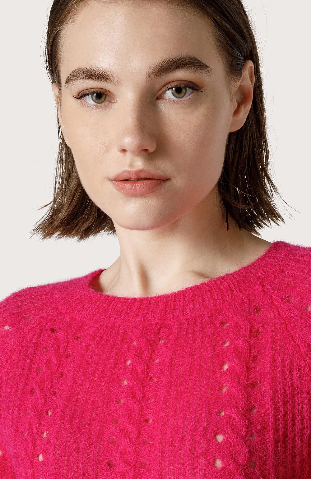 Seventy Maglia Girocollo Con Mohair - Col. Rosa