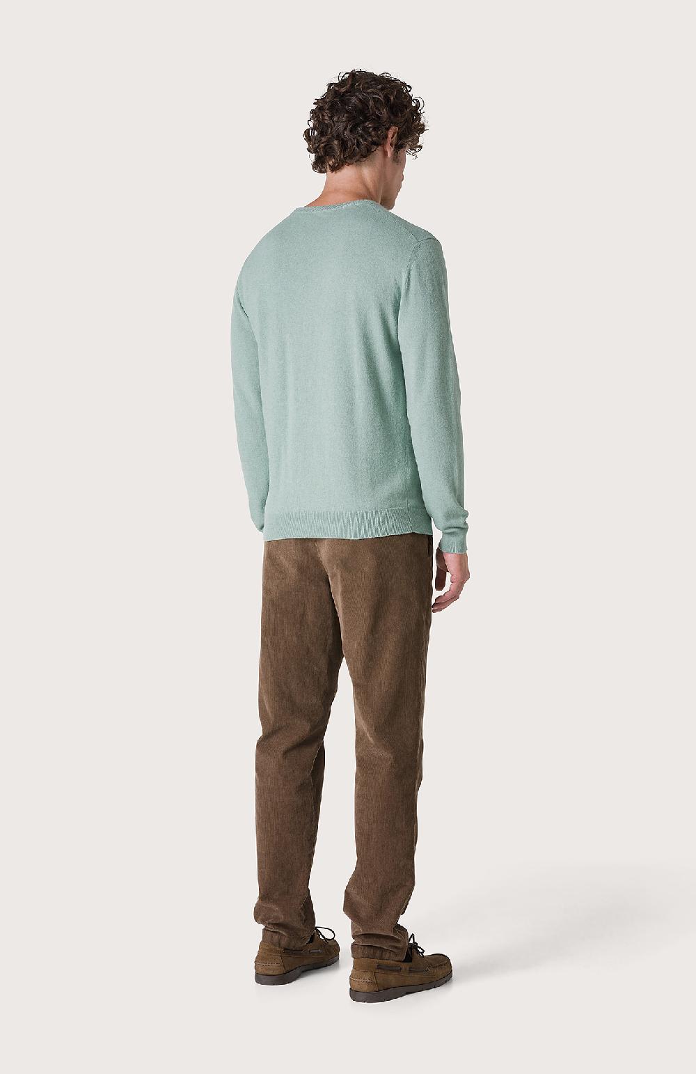 Seventy Maglia Girocollo In Rasato - Col. Verde