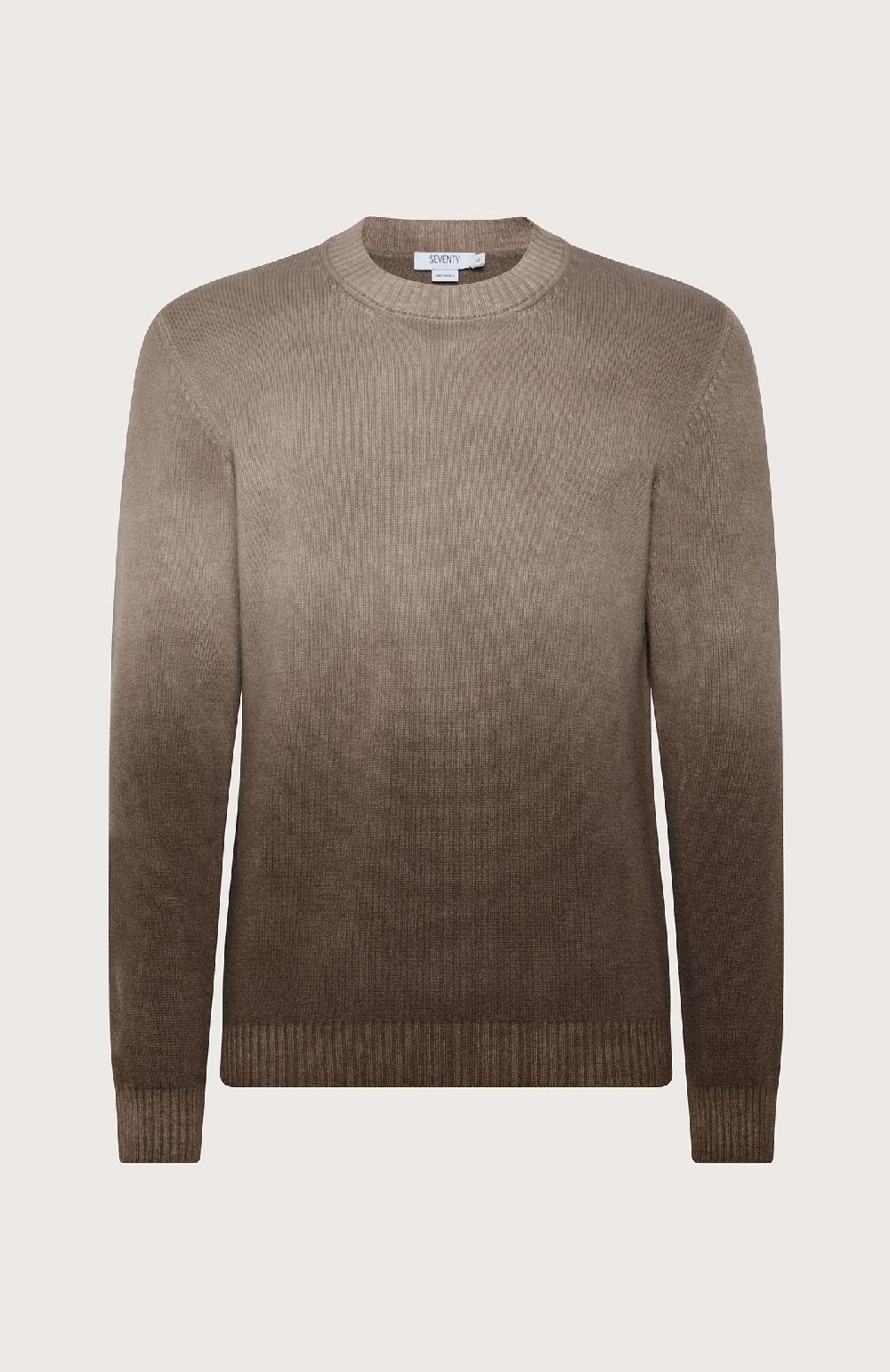 Seventy Maglia girocollo sfumato - Col. Marrone